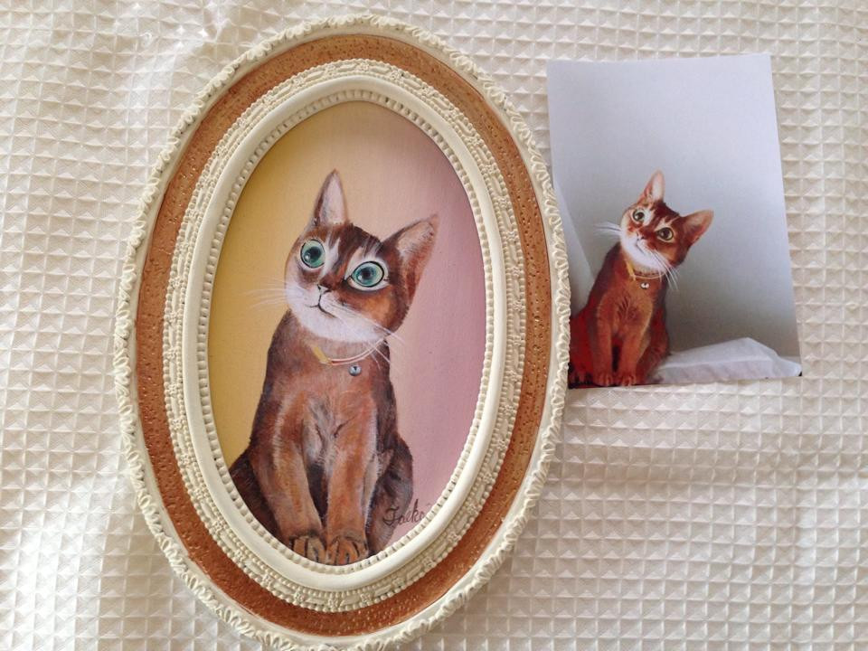 ネコの肖像画